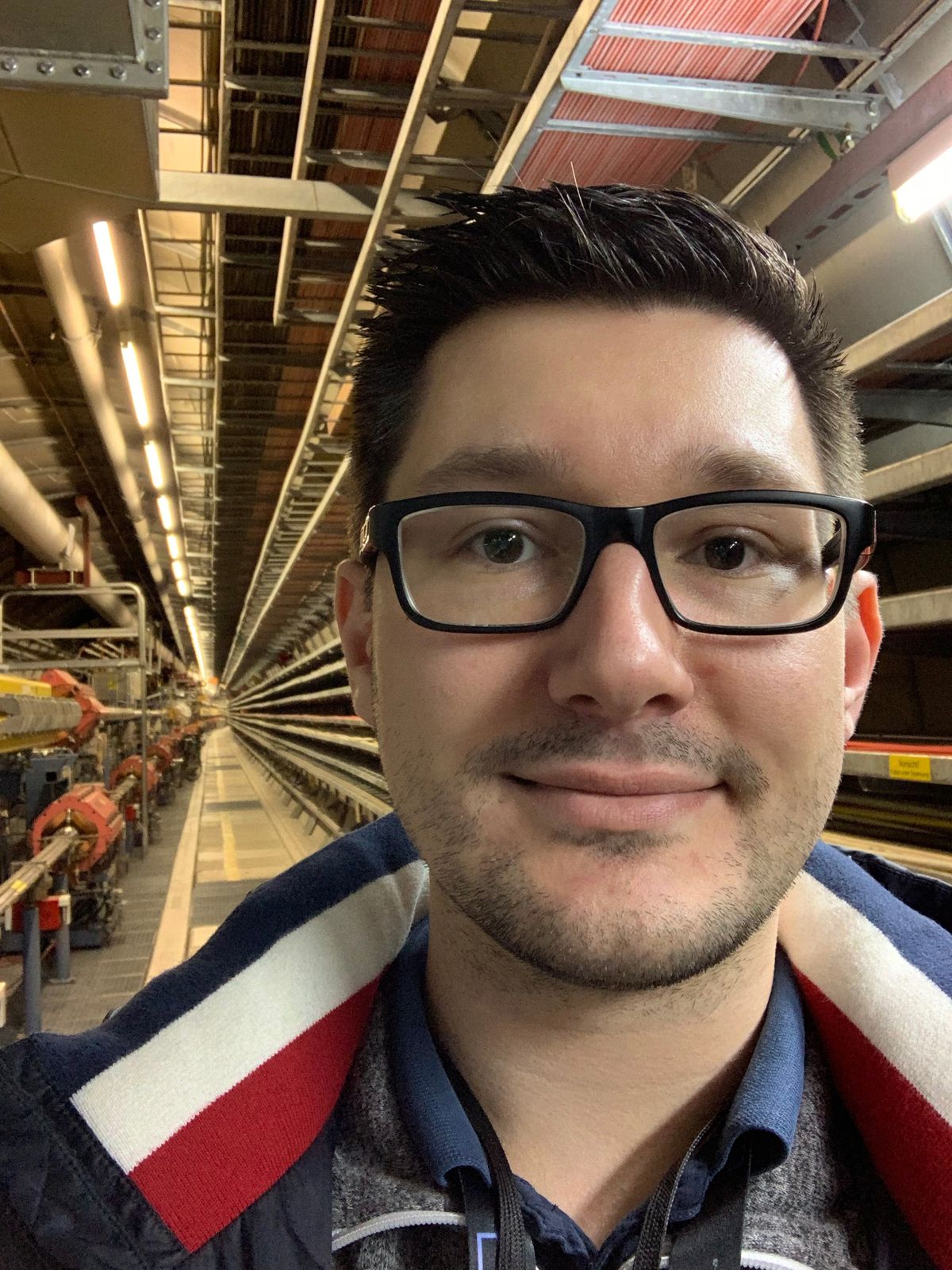 Selfie with DESY, the German Electron Synchrotron, while visiting ICSA 2019 in Hamburg, Germany